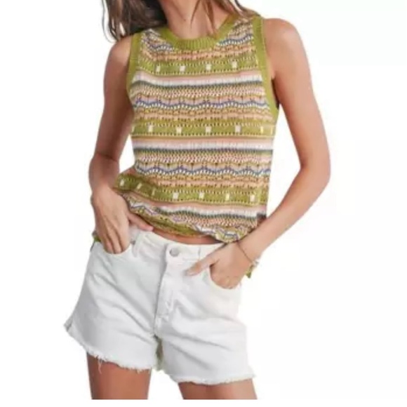 Butter melon Green Patterned Top - Picture 6 of 7